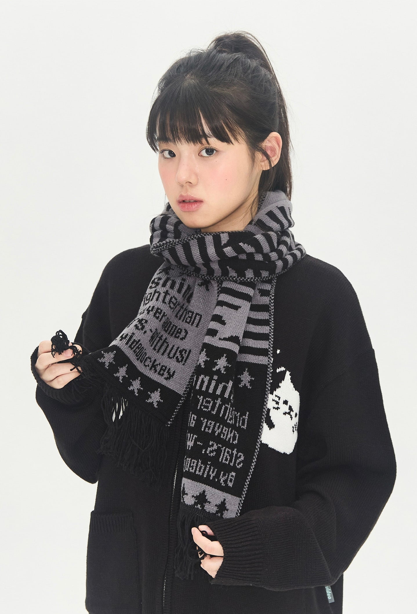 STRIPE STAR MUFFLER / 2COLORS