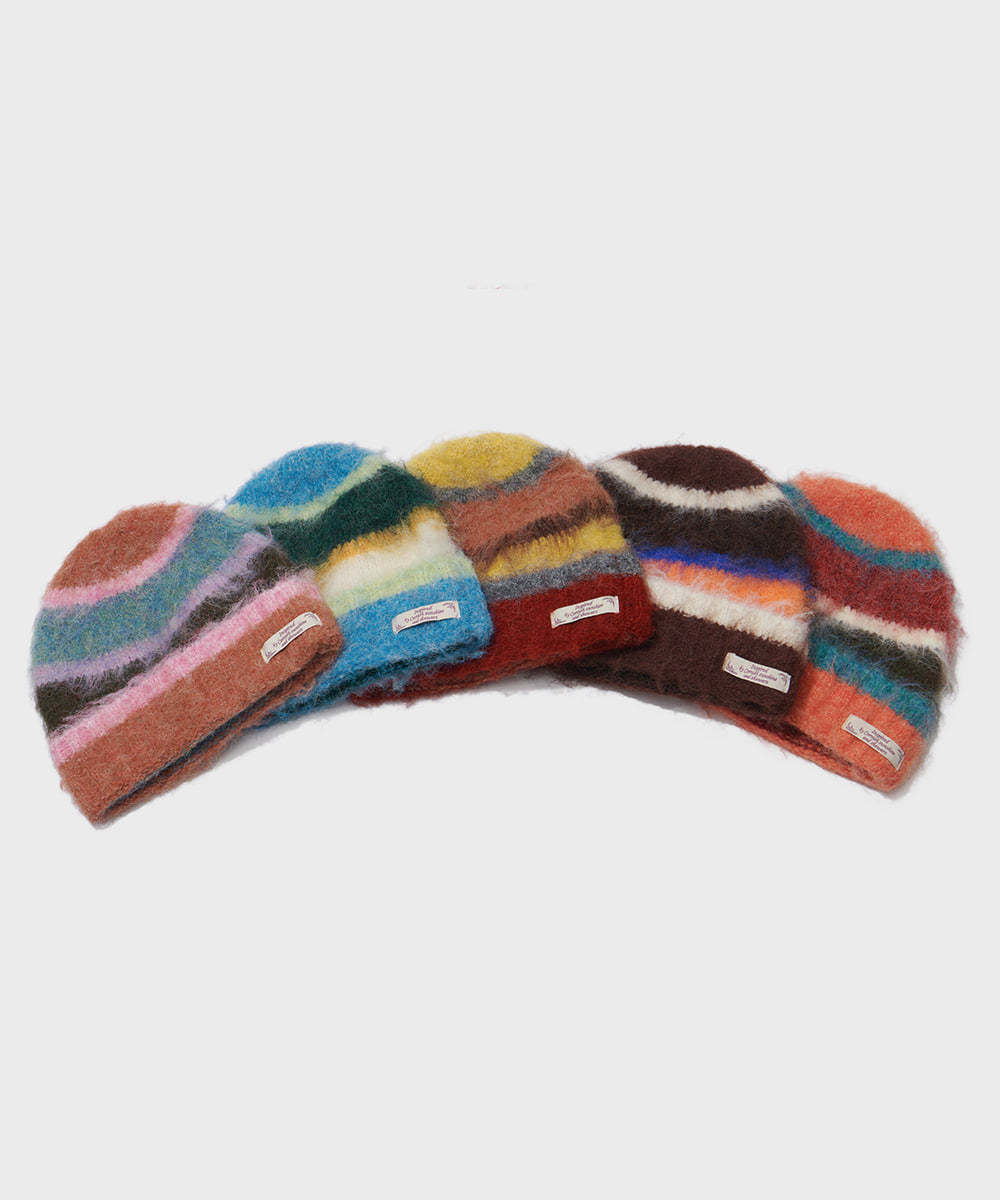 Rockfish Stripe Shaggy Beanie / 5colors