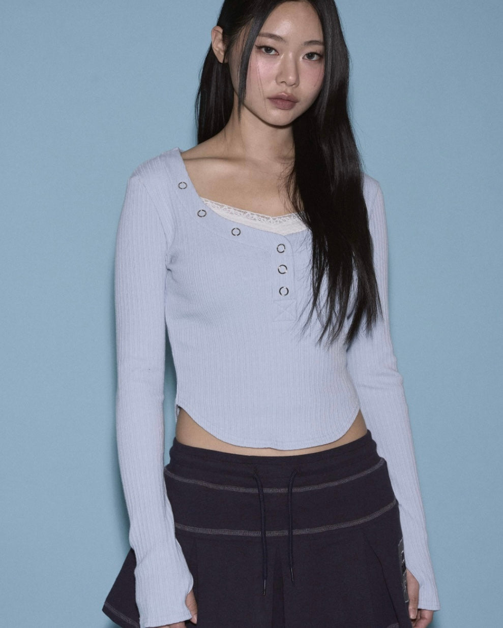 PLEASENOFOLLOW 24FW Bunny Snap Button Top / 8colors