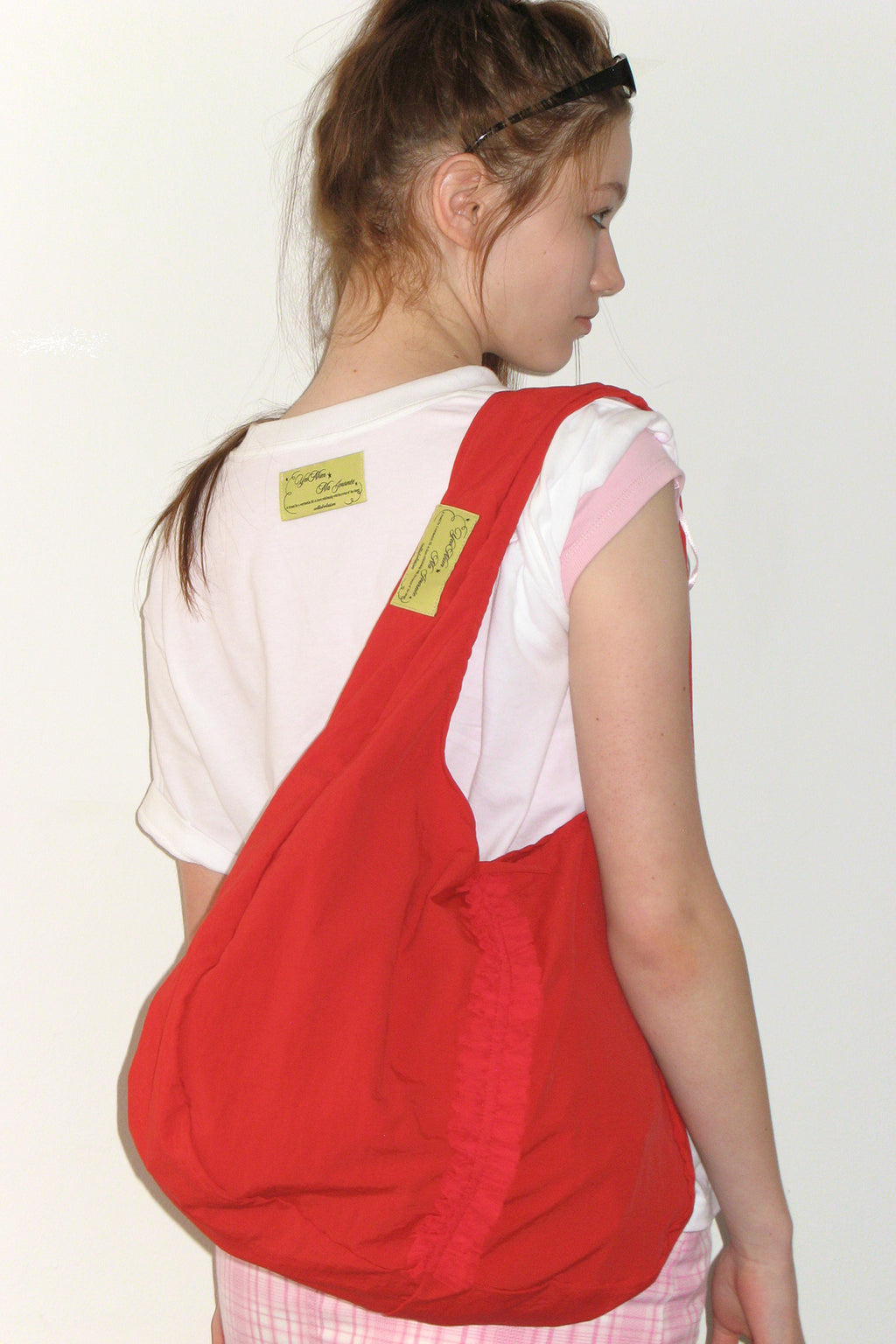 Yeomim frill hobo bag / strawberry