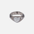 NFF Glaze Heart Ring-black