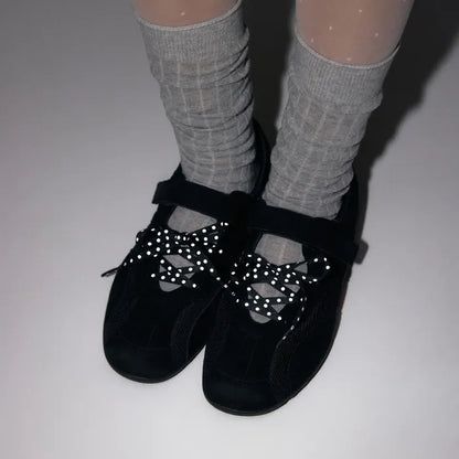 [:DOT EDITION] ROMARY Suede Lace-up Sneakers