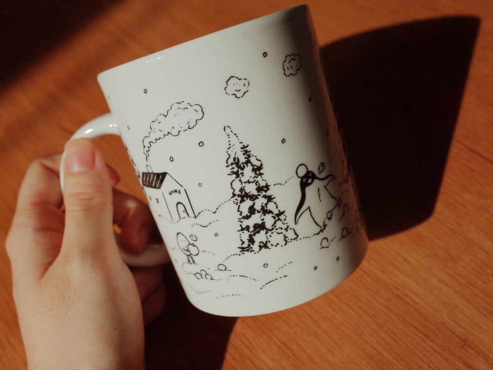 韓國文創 chocolateye snowy day mug cup 350ml - made in Korea (by Yeonju Choi)