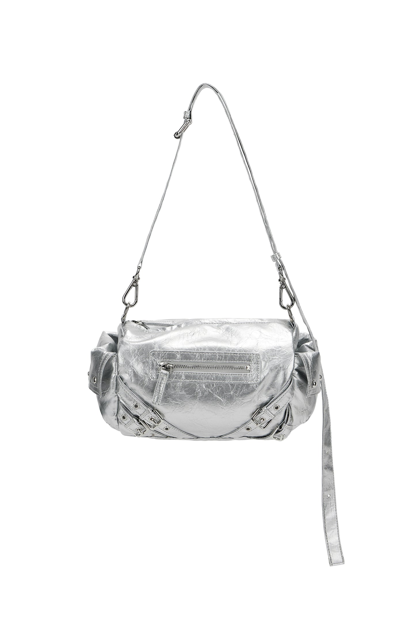 DEINET STUD POCKET BAG IN SILVER