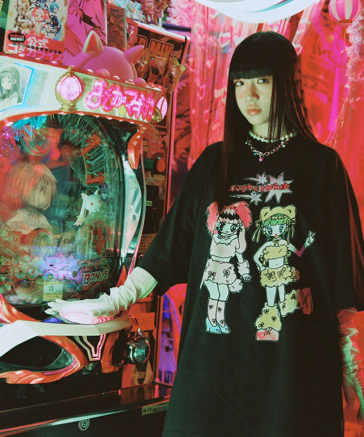 [niceghostclub X SOULPUSSSYCAT]
GHOSTSOULGIRL RABBIT&BEAR BIG BIG TEE
[BLACK]