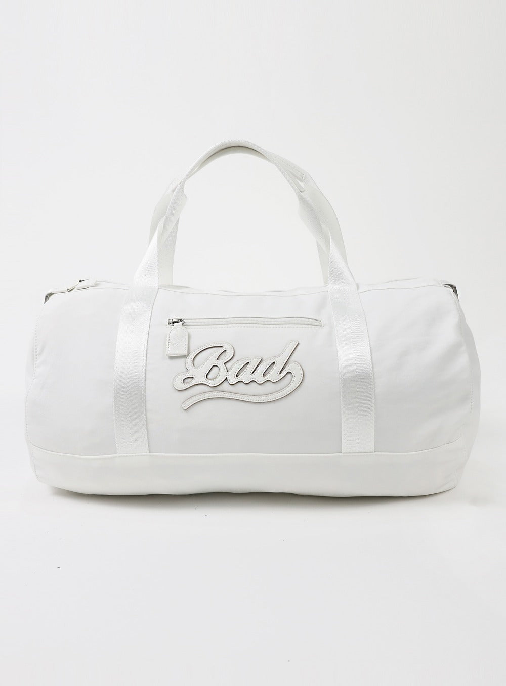 BADBLOOD Logo Nylon Duffle Bag / White