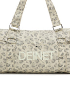 DEINETT LOGO DUFFLE BAG IN LEOPARD