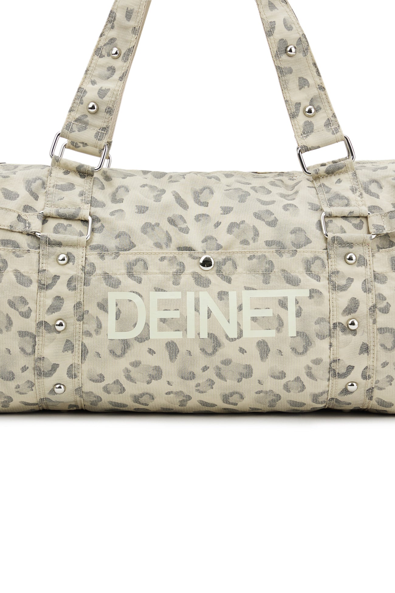LOGO DUFFLE BAG IN LEOPARD