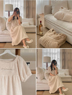 [韓國售出3000+⭐️] J'eu Teddy Short Sleeve Sleeping Dress Pajamas 2colors