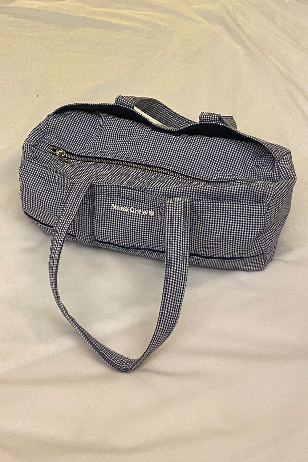 NANACREW MINI DUFFLE BAG - GINGHAM CHECK