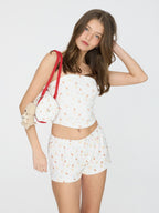 GLOWNY WILD BUTTON SHORTS / 4PATTERNS