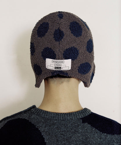 niceghostclub FFATS DOT EARCAP BEANIE [GREY]