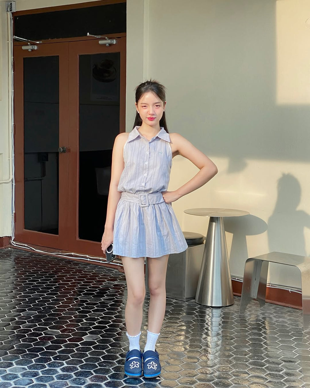 kuudoo Denim Flower Sandals (size 35~45 available)