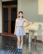 [kuudoo] Denim Flower Sandals (size 35~45 available))