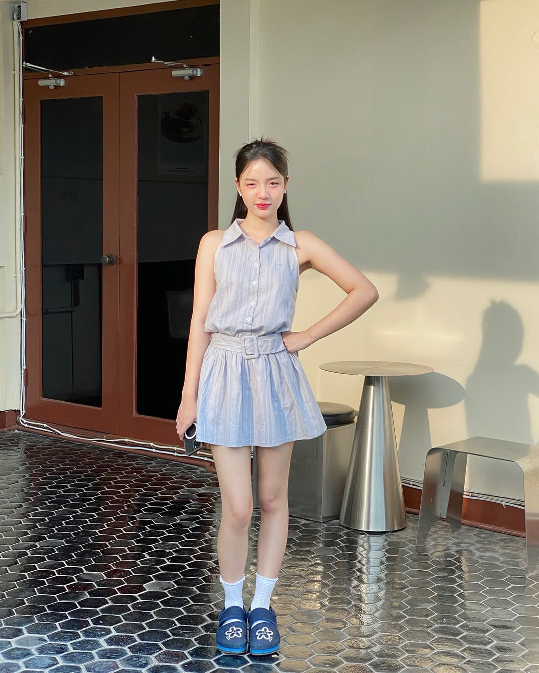 kuudoo Denim Flower Sandals (size 35~45 available)