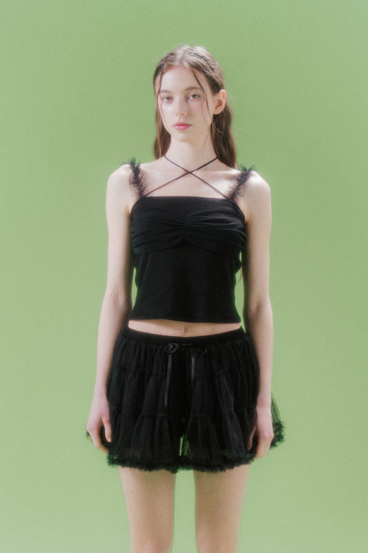 MESH LAYERED TOP (BK)