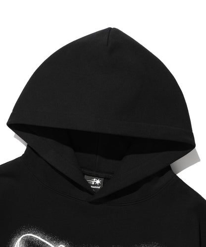 niceghostclub SKULL RIBBON HOODIE [BLACK]