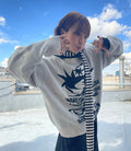 niceghostclub TORNADO LOGO KNIT_IVORY