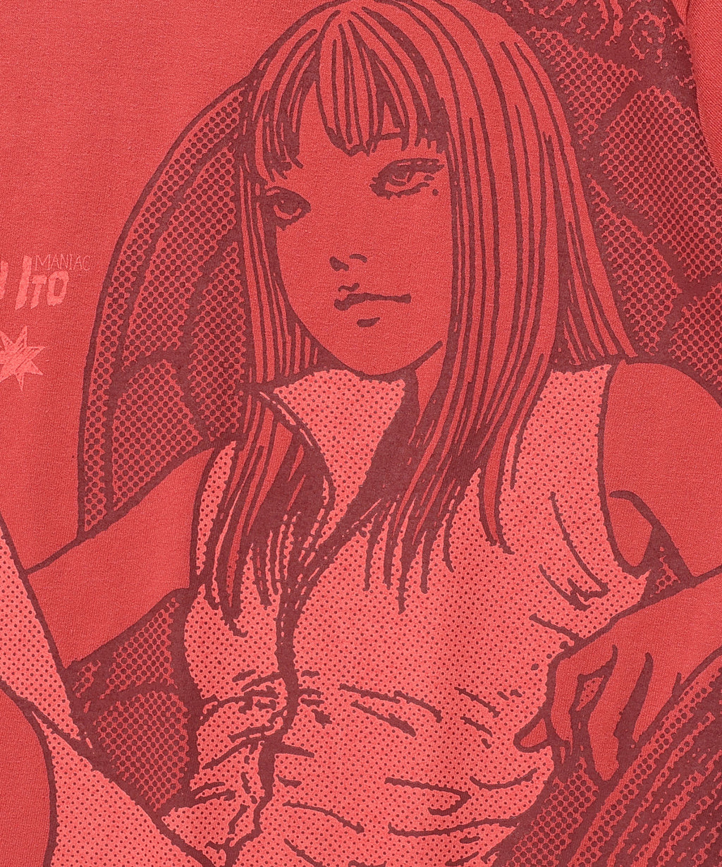 niceghostclub junji ito maniac tomie mini tee [coral]