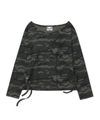 GILA ARCHIVE ONE SHOULDER GRAPHIC LONG SLEEVE_CAMO