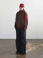 BADBLOOD Reversible Hoodie Windbreaker / Check Red