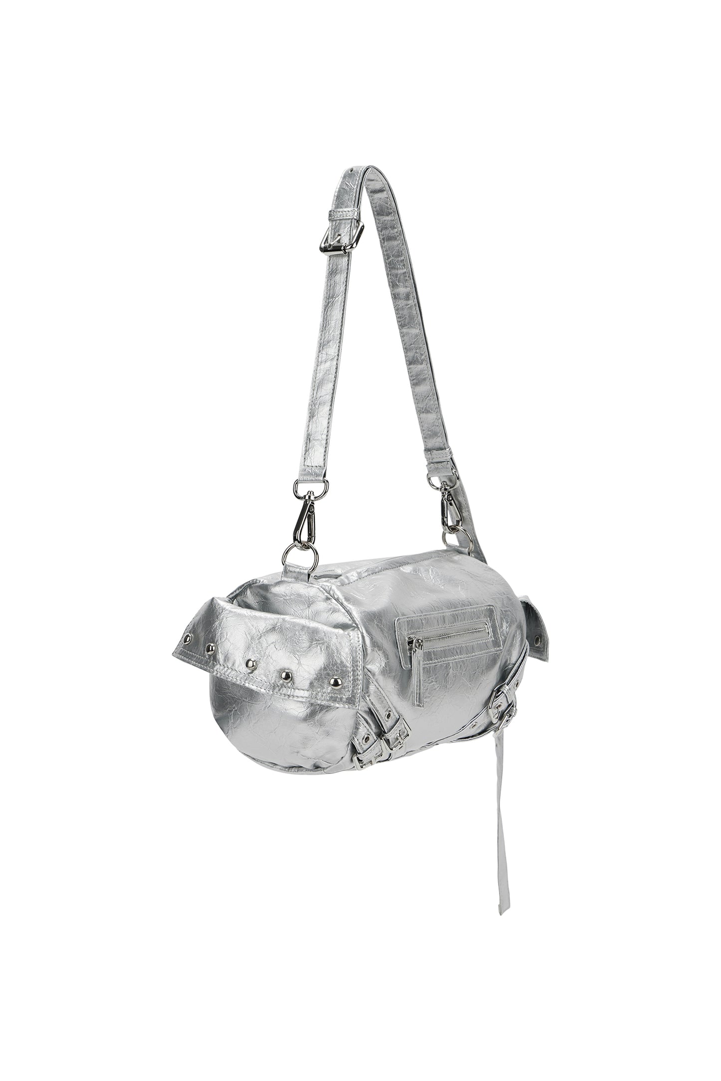 DEINET STUD POCKET BAG IN SILVER