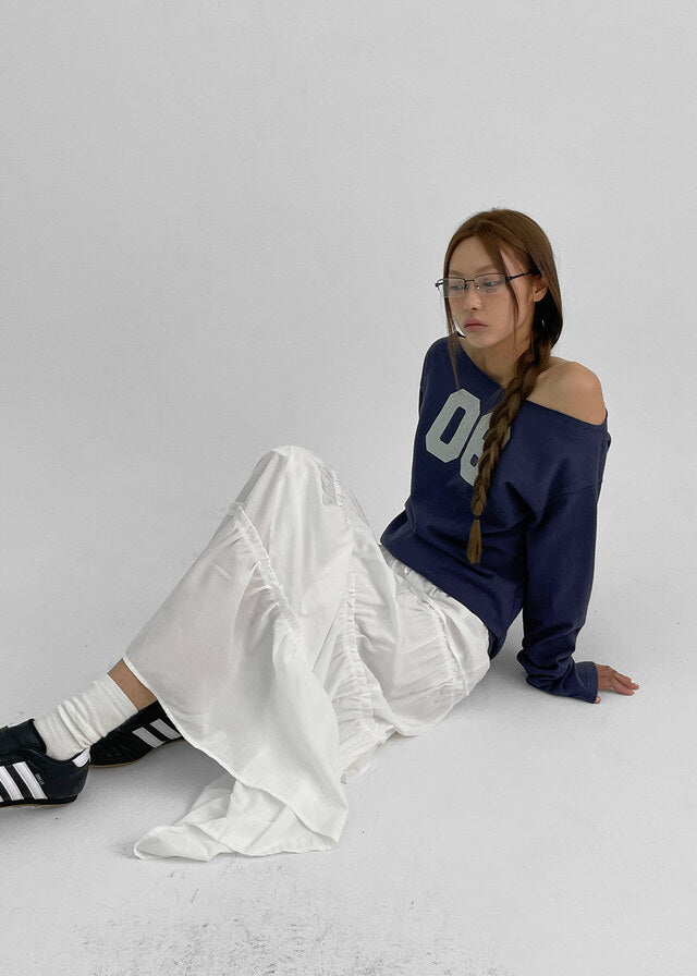 [kr] Periti Boatneck Print Long Sleeve T-shirt / 3colors