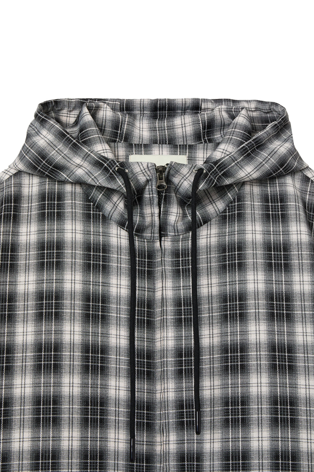 DEINET CHECK BOMBER JACKET IN BLACK