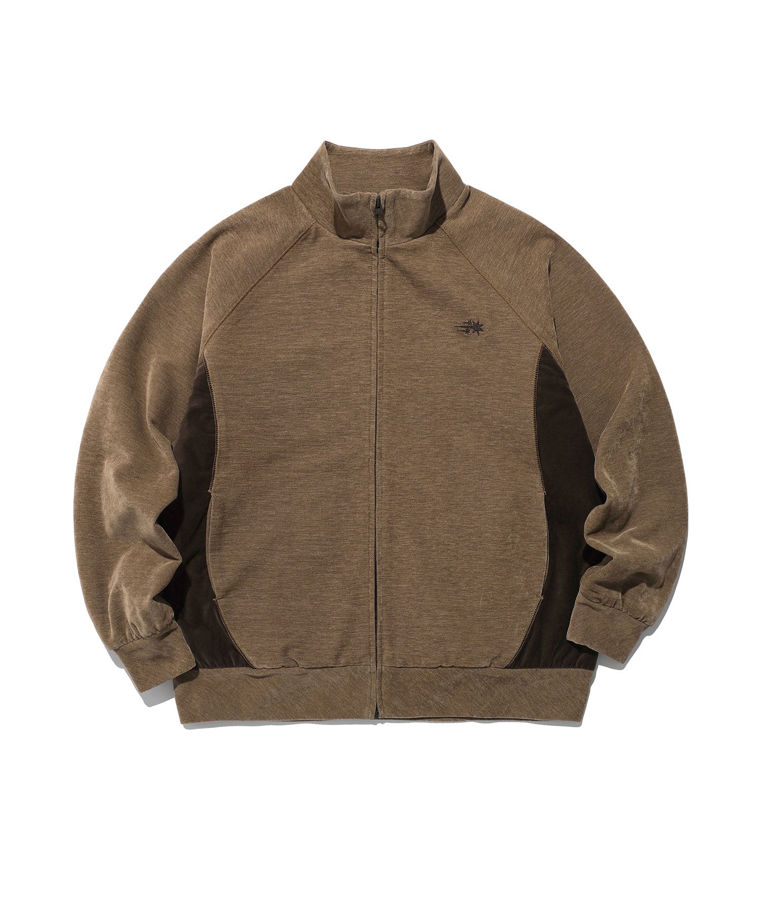 niceghostclub VELOUR TRACK JACKET [BROWN]