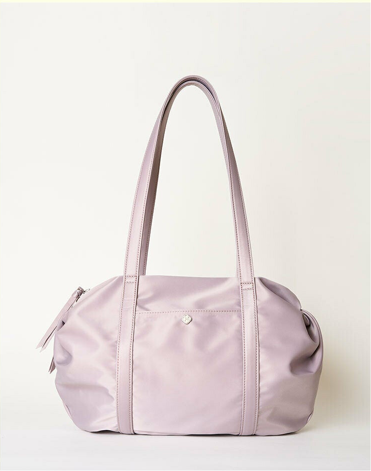 Heeari Aurora Shirring Duffle Bag - lilac