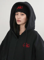 Mystic Capsule Hood Zip Up / Black