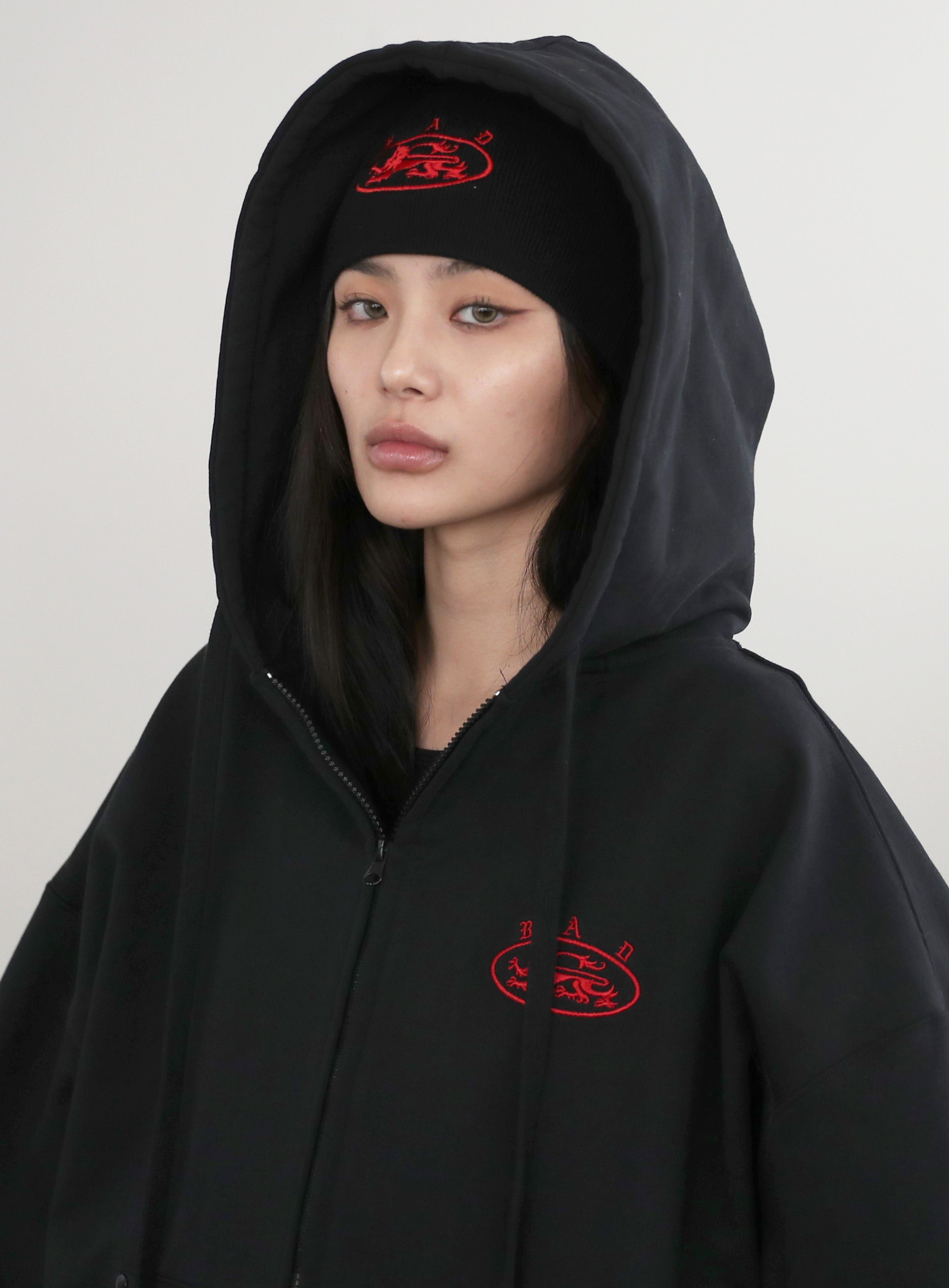 Mystic Capsule Hood Zip Up / Black