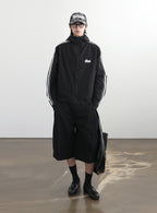 BADBLOOD Reversible Hoodie Windbreaker / Check Black