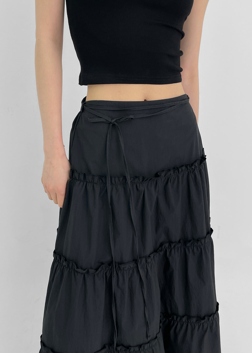 [韓國銷量3000+] Signature Flare Long Skirt / 2colors