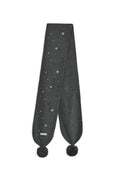 hugyourskin Embo pom-pom fleece muffler (Charcoal)
