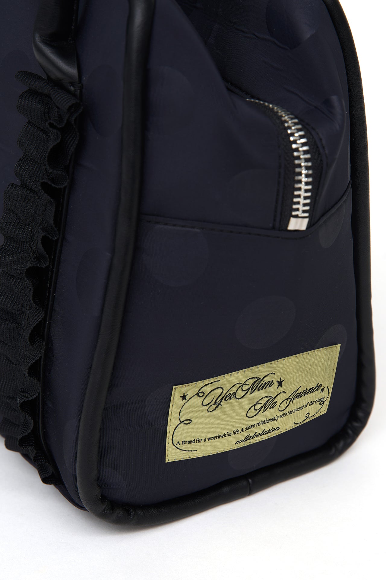 Yeomim mini box bag / navy dot