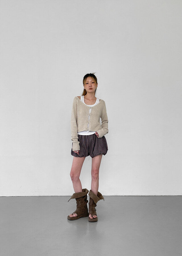 [韓國製造🇰🇷] Roberch Check Pumpkin Shorts