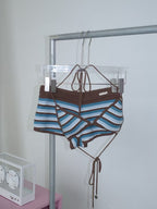 [iceblink] Knity Crush Bikini Beachwear - 2colors