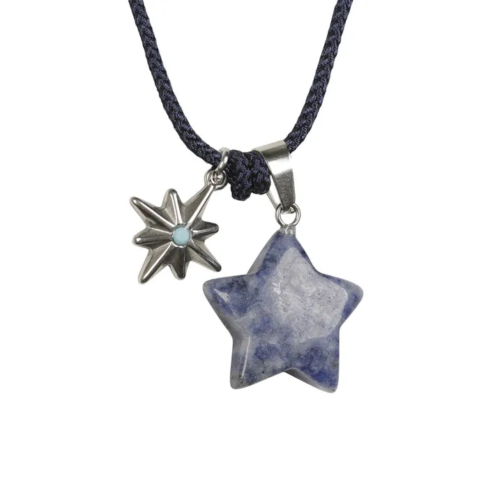 LSC Star Stone Pendant Necklace - Blue