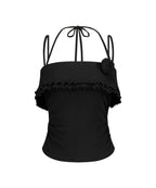 [ILLIGO] ROSE RUFFLE SLEEVELESS_4 COLORS