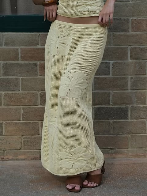 miss mila garden knit set butter