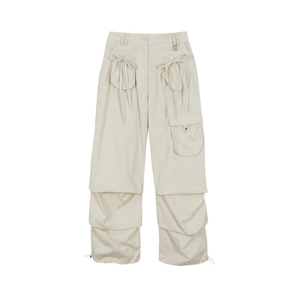 ILLIGO Two-Tuck Pocket Cargo Pants / cream