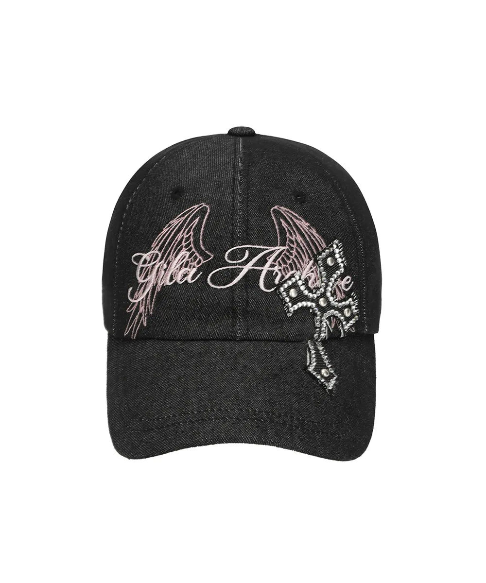 CROSS PATCHED WING BALLCAP_BLACK