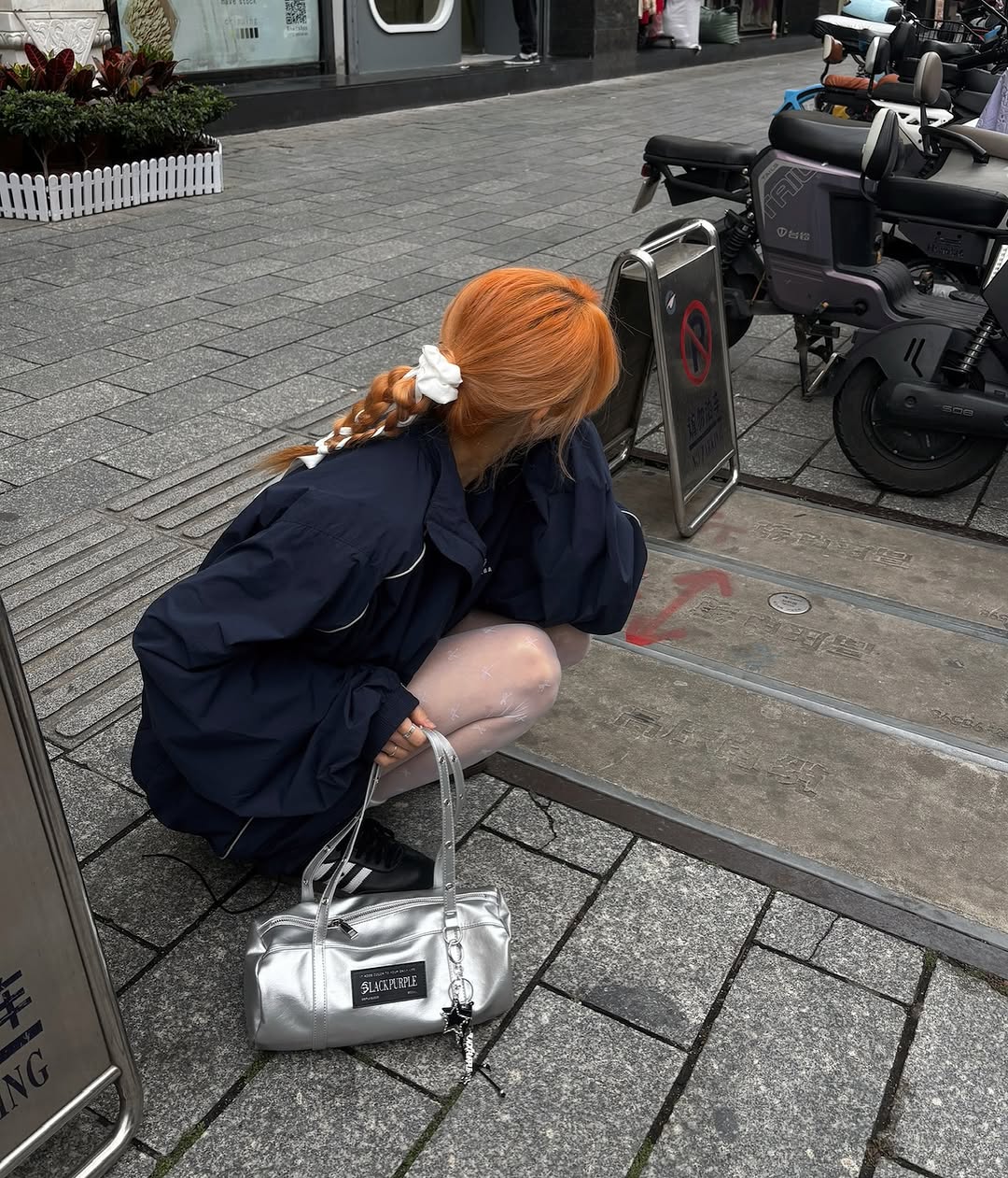 BLACKPURPLE Baby Roco Bag / Silver