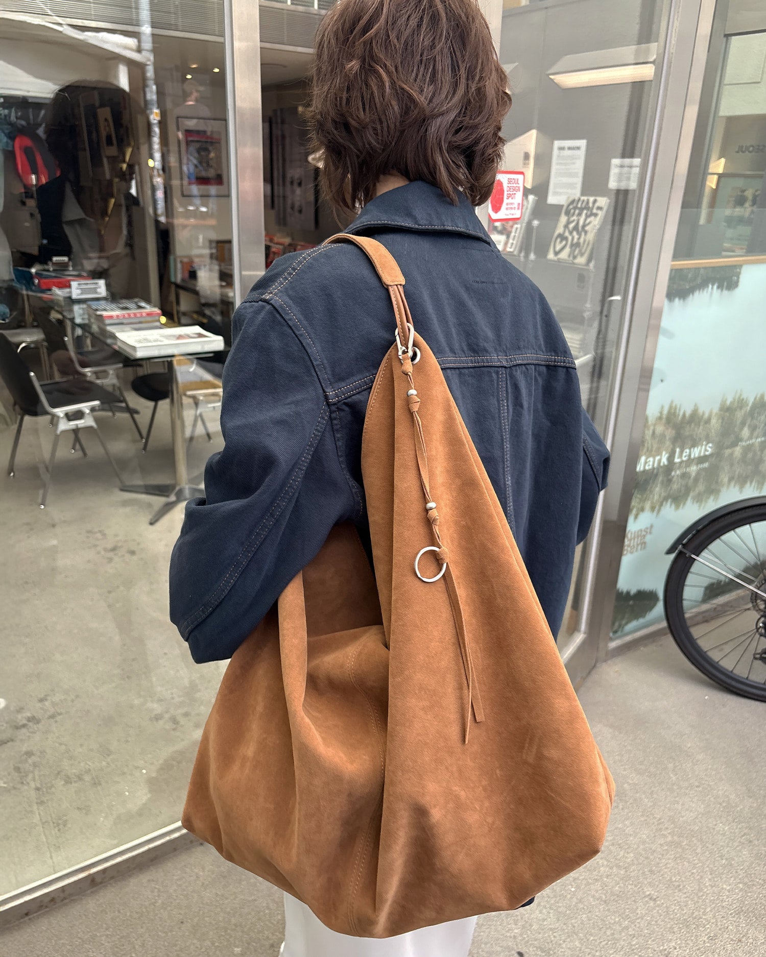 FINDKAPOOR RENTA BAG 45 - SUEDE CAMEL