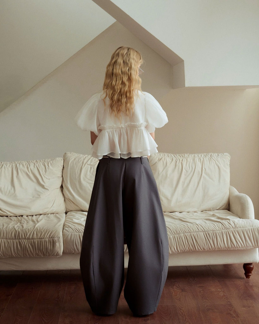 [Made in Vietnam] Baby Doll Puff Sleeve Shirt - 5colors