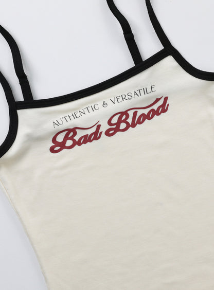 BADBLOOD Cindy String Tank Top / Cream