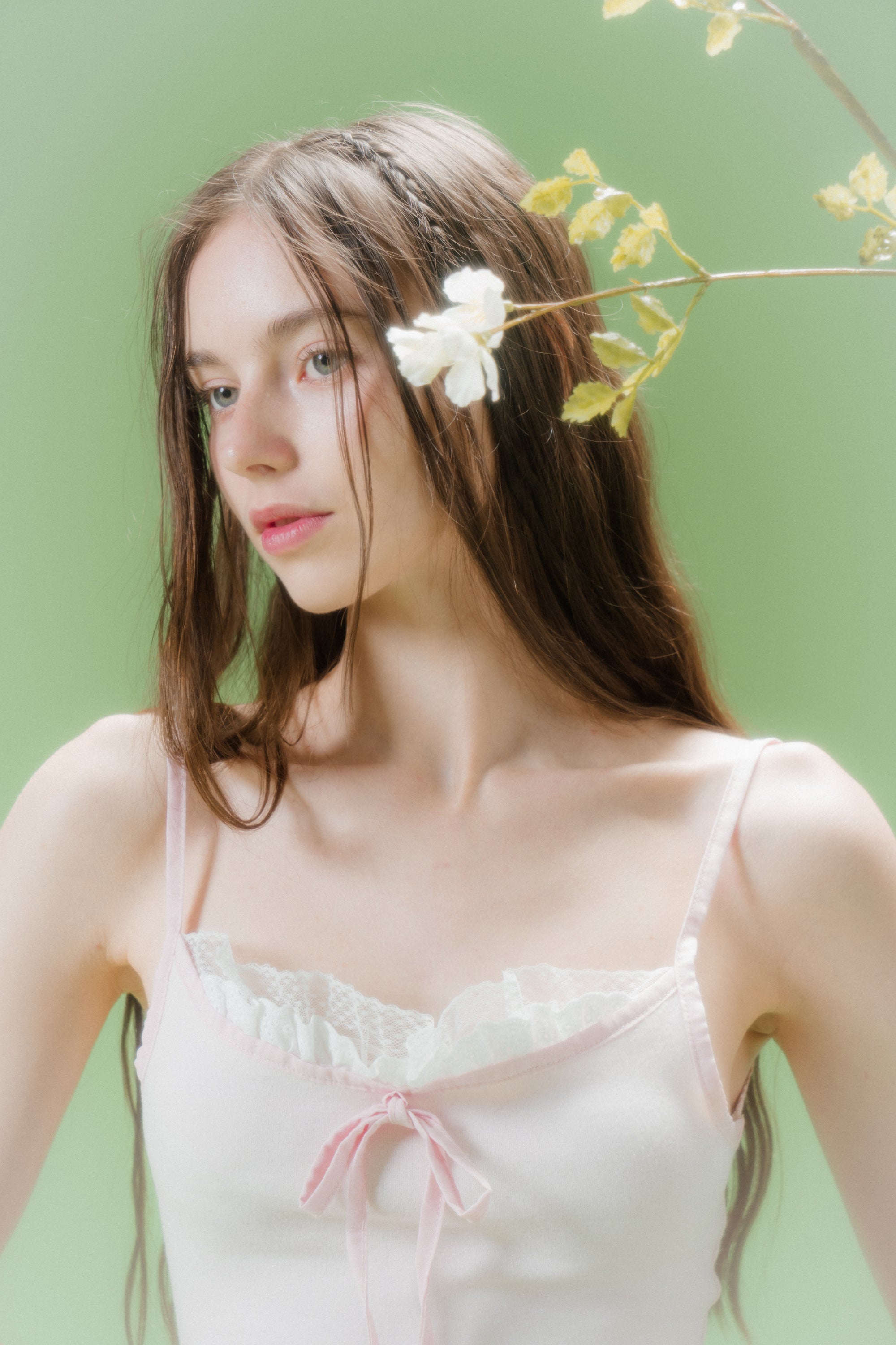 LACE BOUND TOP (PINK)