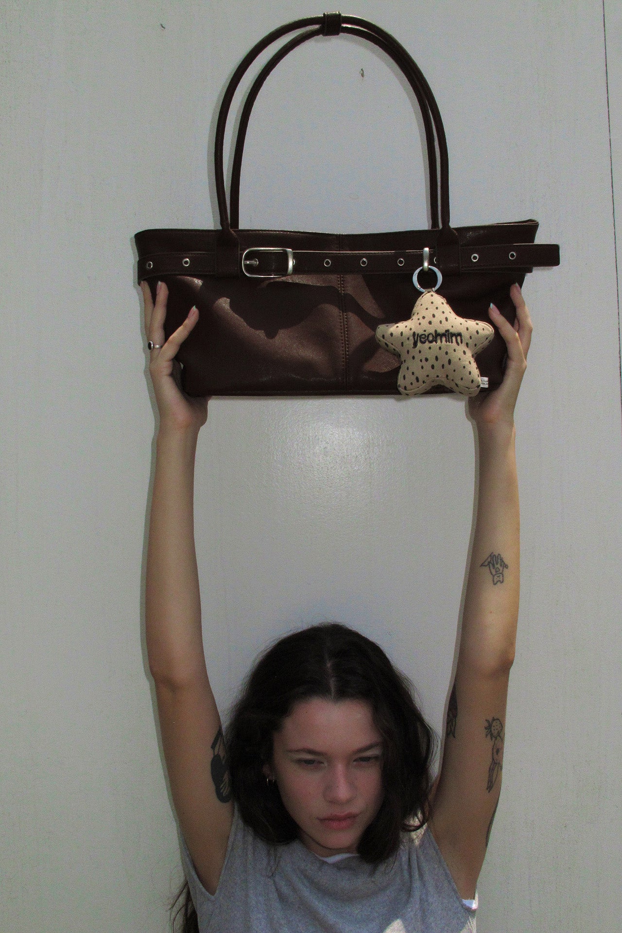 YEOMIM belted boat bag (espresso)