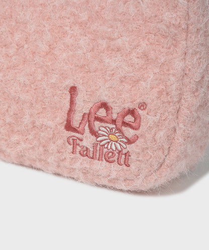 [Fallett x Lee] Sun Flower Logo Hobo Bag / pink